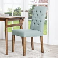 Devon & Claire Auburn Linen Tufted Dining stolica, više boja