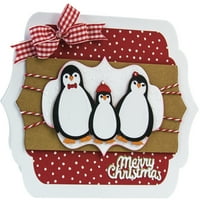 Rokoko Božićni trio set-Obitelj pingvina