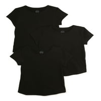 Wonder Nation Girls 'Kid Tvrkim posadama majice, 3-pakete, veličine 4- & Plus