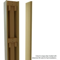 Stolarija od 10 10 ' 10 ' ne sužava kvadratni omotač stupa sa standardnim kapitelom i bazom