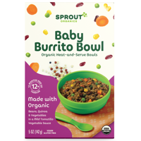 Sprout Organics Malini hrana, organski dječji burrito zdjelica za malu kuglu, Oz ladica