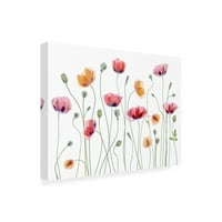 Mandy Disher 'Papaver Party' Outdoor Canvas