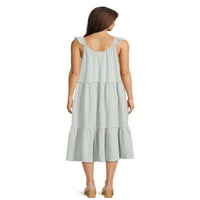 Lako-graška ženska složena haljina, veličine xs-xl