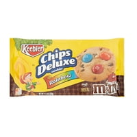 Keebler čips Deluxe Rainbow Cookies napravljen od M&M -ovih čokolada, 11. Oz