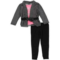 Kensie Big Girls ' Umjetničko djelo - Stripe Outfit 2 -komada - Black Multi, 8