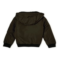 Balistička jakna od dječaka urbane republike s zip off hood & fau sherpa oblogom, veličine 4-18