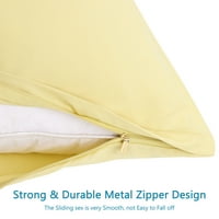 Jedinstvene ponude dvodijelne mekane jastuke za mikrofiber, kraljica, lagana preplanula