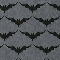 Jednostavno Daisy Bat Colony Steel Grey Halloween Chenille Area tepiha, 18 30