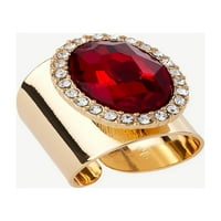 Sofia nakit Sofia Vergara Crveni kameni prsten od zlatnog tona, veličina 8