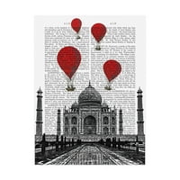Zaštitni znak likovna umjetnost 'Taj Mahal i platno platno u Art Funky Funky