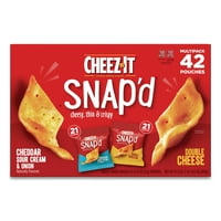 Raznoliko pakiranje krekera, cheddar i luk; dvostruki sir, vrećica od 0 oz, 42 pakiranja