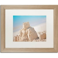 Zaštitni znak likovna umjetnost dvorac pijeska 1 platno Art by Yale Gurney, bijela mat, okvir breze