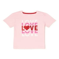 Ljubavna majica za Valentinovo za djevojčice, veličine 4-18