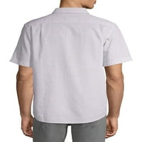 George muški i veliki muški premium teksturirana košulja s kratkim rukavima