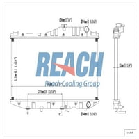 Radijator se odabere: 1988.- Toyota Camry Le, 1990- Lexus ES SE-R