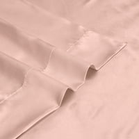 Saten Radiance Thread Brojanje ružičastih poliesterskih jastuka, Standard