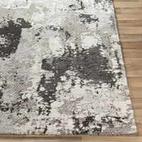 Apstraktni moderni tepih, srednje siva