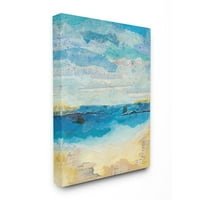 Apstraktna plaža Obala plavi ocean dizajn kolaž platno zidna umjetnost Kortni Pral