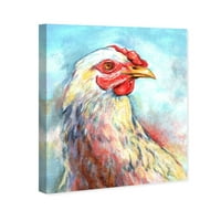 Wynwood Studio životinje zidne umjetničko platno ispisuje ptice 'proljeće piletine' - crvena, plava