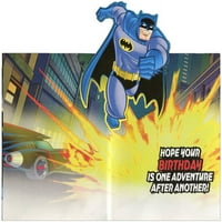 Hallmark Batman Spreman za akciju maloljetnicu Pop up DC rođendanska čestitka za dječaka