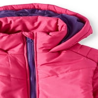 Klimatski koncepti Girls Dip boje jakna od puhara, veličine 4-16