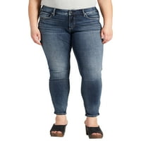Tvrtka Silver Jeans. Ženske mršave traperice veličine 12-24 veličine u veličini donjeg dijela struka