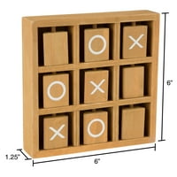 Tic-Tac-Toe igra od ' do ' do ' - drveni set s kockama koje se okreću na osovinama