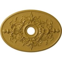 Ekena Millwork 3 4 W 1 4 H 7 8 id 5 8 P Alexa stropni medaljon, ručno oslikano iridescentno zlato