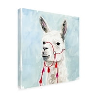 Zaštitni znak likovna umjetnost 'akvarel llama ii' platno umjetnost Victoria Borges