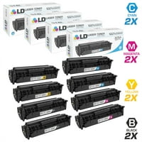 Kompatibilne zamjena za tonera & 305A: CE High Yield Black, CE411A Cyan, CE413A Magenta, Yellow CE412A