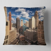 Dizajn Amazing Urban City sa Skyline - Bacaj jastuk - 16x16