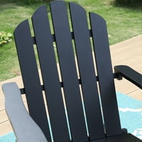 Studio Wood Adirondack stolica s namještajem za držanje čaše, prikladan za popločani dio dvorišta, dvorište i vrt,