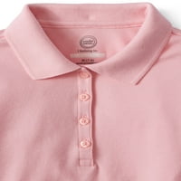 Wonder Nation Girls School Uniforma Polo košulja s dugim rukavima, paket vrijednosti, veličine 4-18