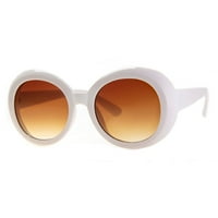 J. Morgan Women's Borge okrugle sunčane naočale u White - Cluut Googles