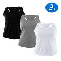 Athletic Works Women Core Active Racerback tenk, 3-pack