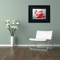 Zaštitni znak likovna umjetnost Engleski tulipani Canvas Art by Lily Van Bienen, Black Matte, crni okvir