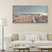 Masterpiece Art Gallery Beach Boardwalk I by Noah Bay Canvas Art Print 24 48