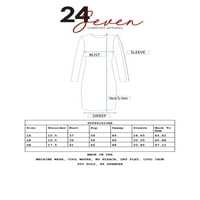 24seven udobna odjeća plus veličina šik s V-izrezom dugih rukava bez rukava