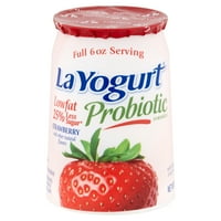 La Yogurt probiotička jagoda pomiješana jogurt s niskim putem, oz