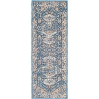 Umjetnički tkalci od 2 ' 7 ' plavo-bež apstraktni vanjski tepih