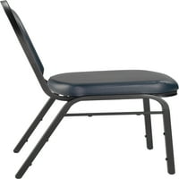 Premium sklopiva stolica s vinilnim presvlakama serije A. M., Mornarsko plavo sjedalo