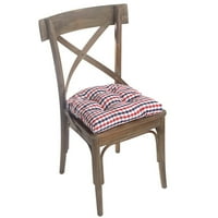 Gripper Gingham crvena, bijela i plava univerzalna stolica jastuka