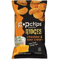 Čips od krumpira, cheddar i kiselo vrhnje, snack čips, unca