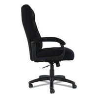 Uredska stolica s visokim naslonom, može izdržati do 1 kg, crno sjedalo, crni naslon, crna baza