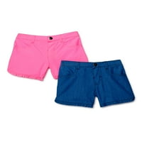 Djeca iz Ganimals Girls Mi & Match Ruffle Pocket Shorts, 2-pak, veličine 4-10