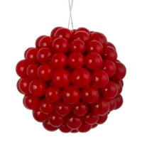 Dekoracija božićne kuglice od crvenih bobica 3,25