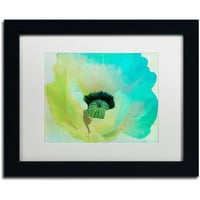 Zaštitni znak likovna umjetnost Poppy Gradient I Canvas Art by Color Bakery White Matte, crni okvir