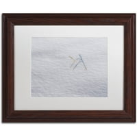 Zaštitni znak likovna umjetnost Zime Bleak Beauty Canvas Art by Kurt Shaffer White Mat, drveni okvir